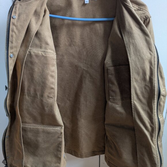 Gustin Field Jacket in Waxed Brown XL - Picture 3 of 4